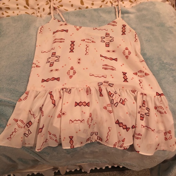 Dressy White Aztec Top - Picture 2 of 4